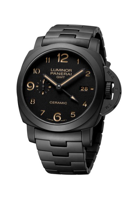 panerai luminor gmt ceramic replica|luminor panerai gmt price.